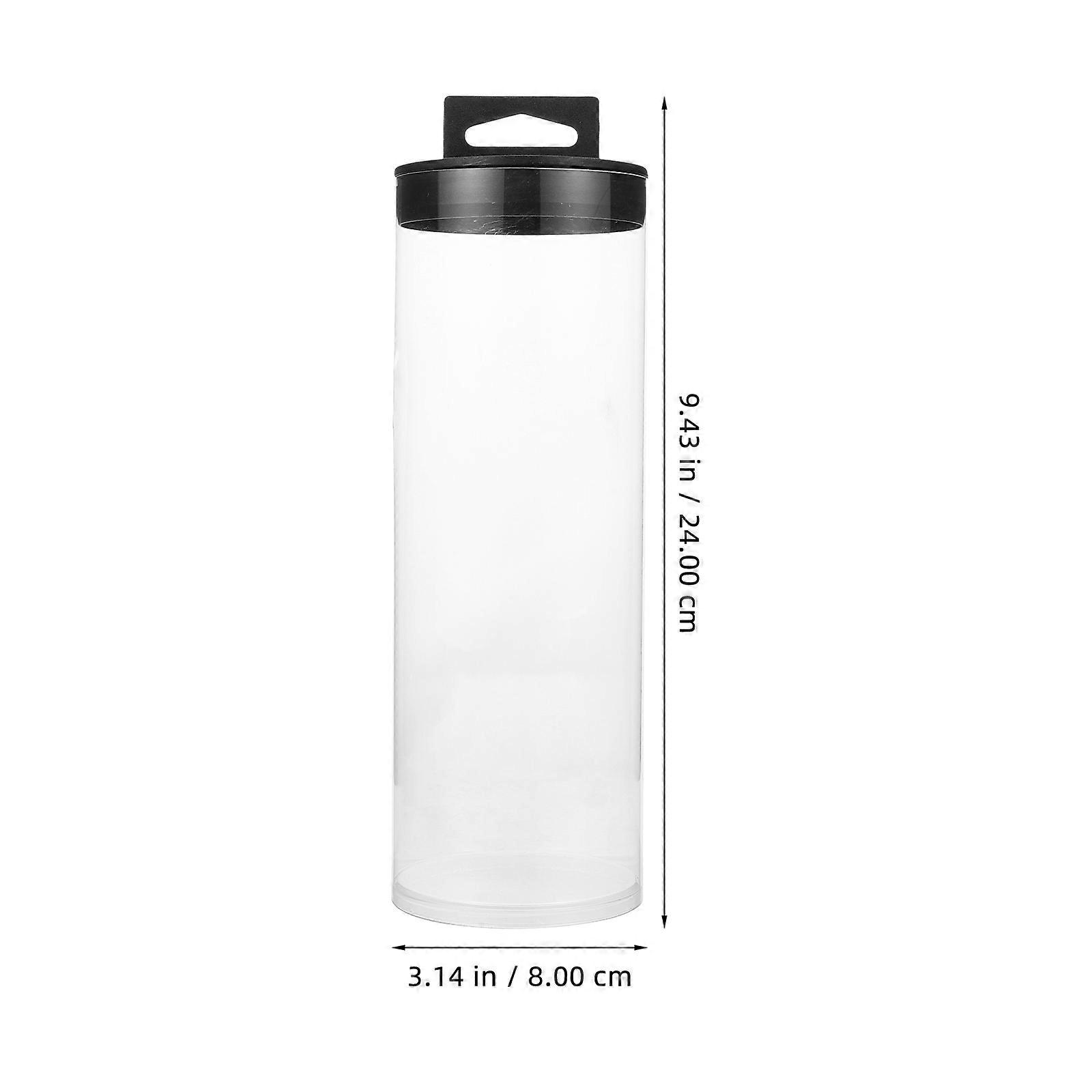 Transparent Tennis Ball Holder PVC Portable Storage 2Pcs for Tennis Balls