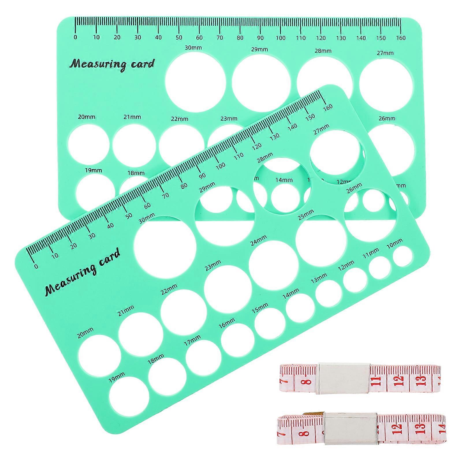 Nipple Measuring Tool Flange Nipples Size Measurement Card for Mother 1Set