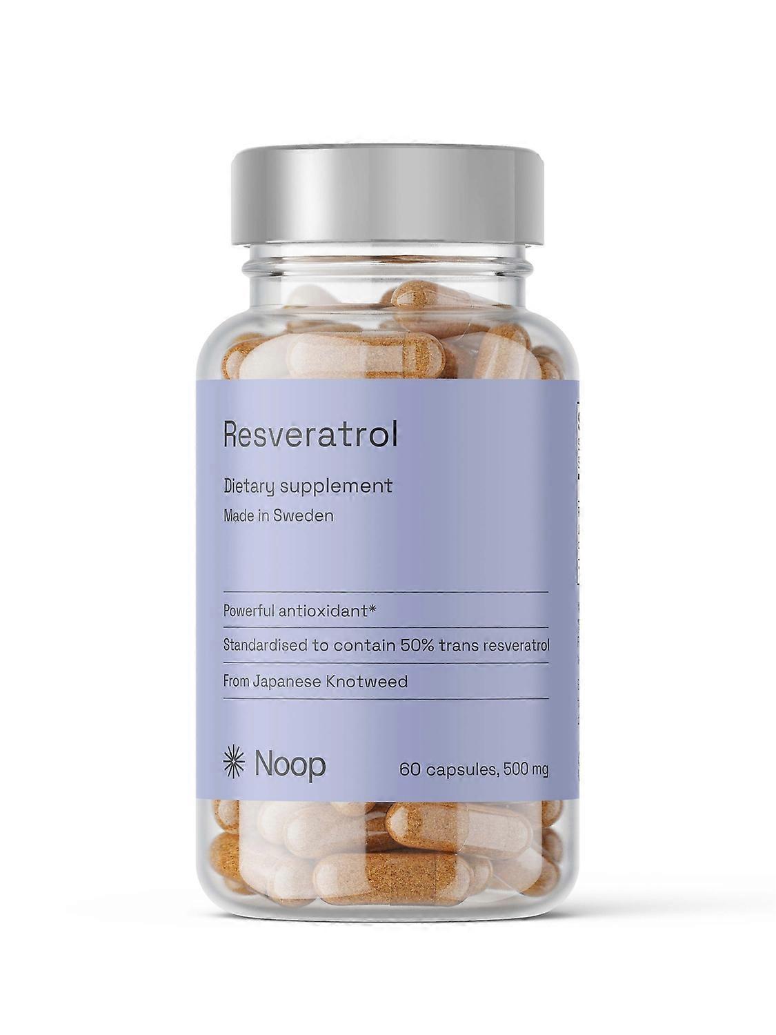 Premium Resveratrol från Noop  – 60 kapslar, 500 mg per kapsel