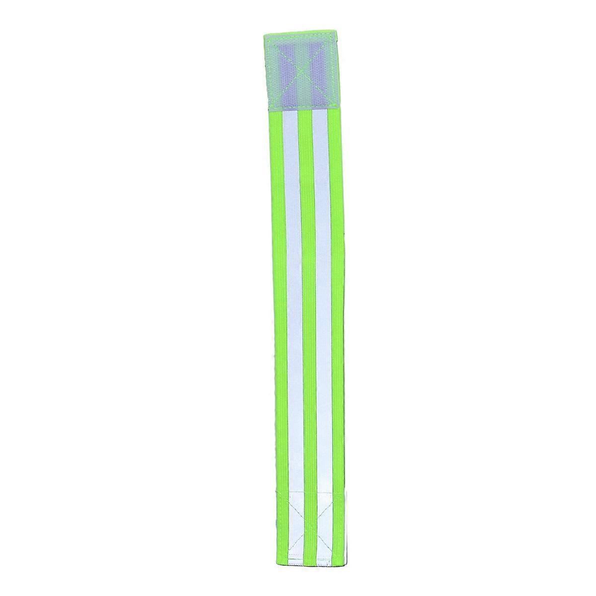 360° Reflectivity Elastic Band for Midnight Sports Related Gear in Green Color 2Set