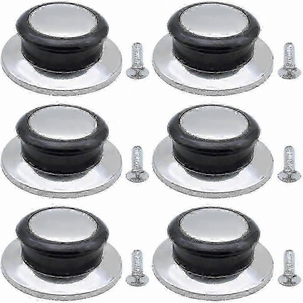 Universal Replacement Knobs for Pot Lids, 6-Pack Cookware Handle Grips
