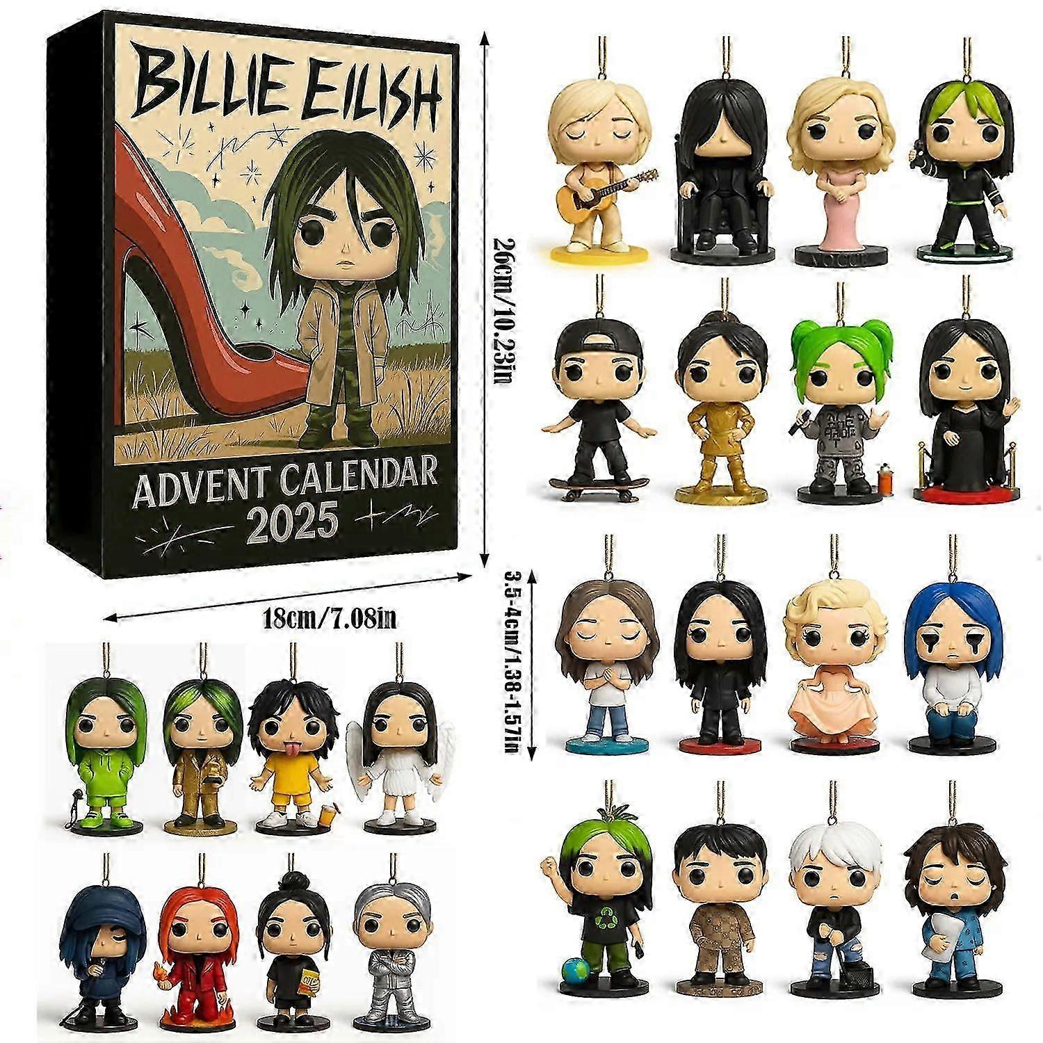 suitable for billie eilish advent calendar blind box christmas gift