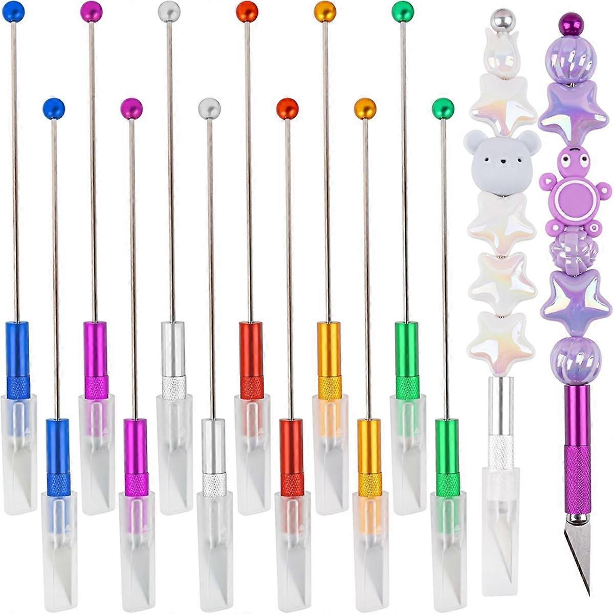 12 Pack Metal Beadable Nicking Tool Blank for DIY Craft-Making