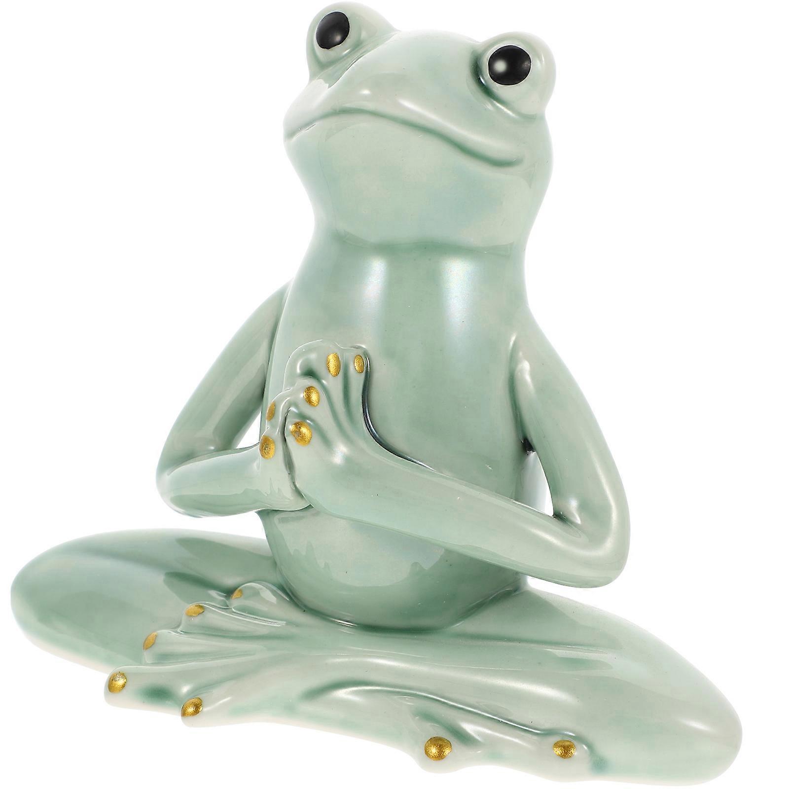 Ceramic Frog Tea Pet for Office Or Home Decoration 3Pcs Pack