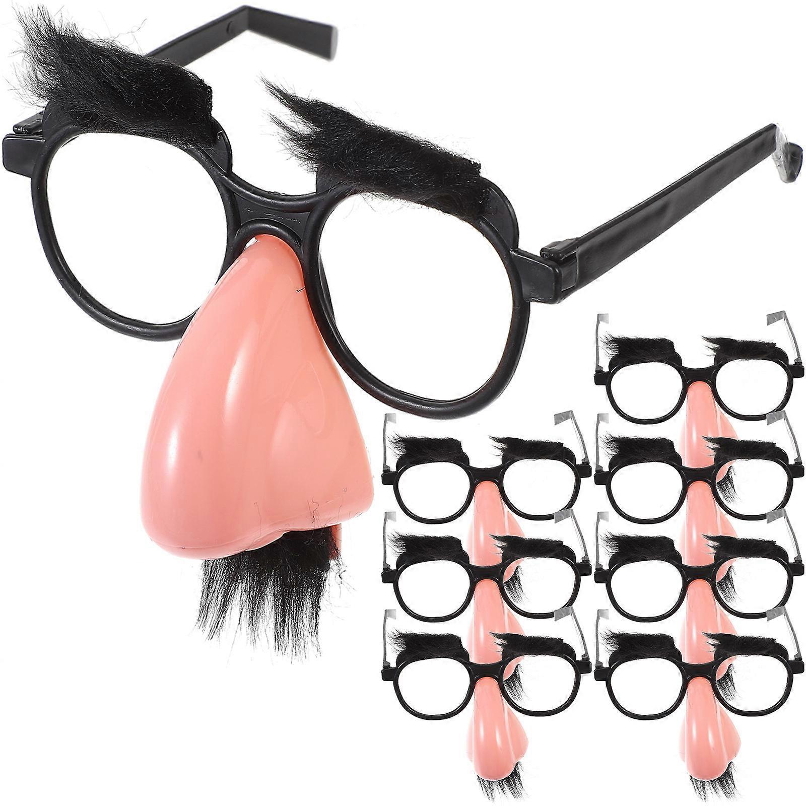 Assorted Color Beard Eyeglasses for Funny Party Costume 24Pcs Set