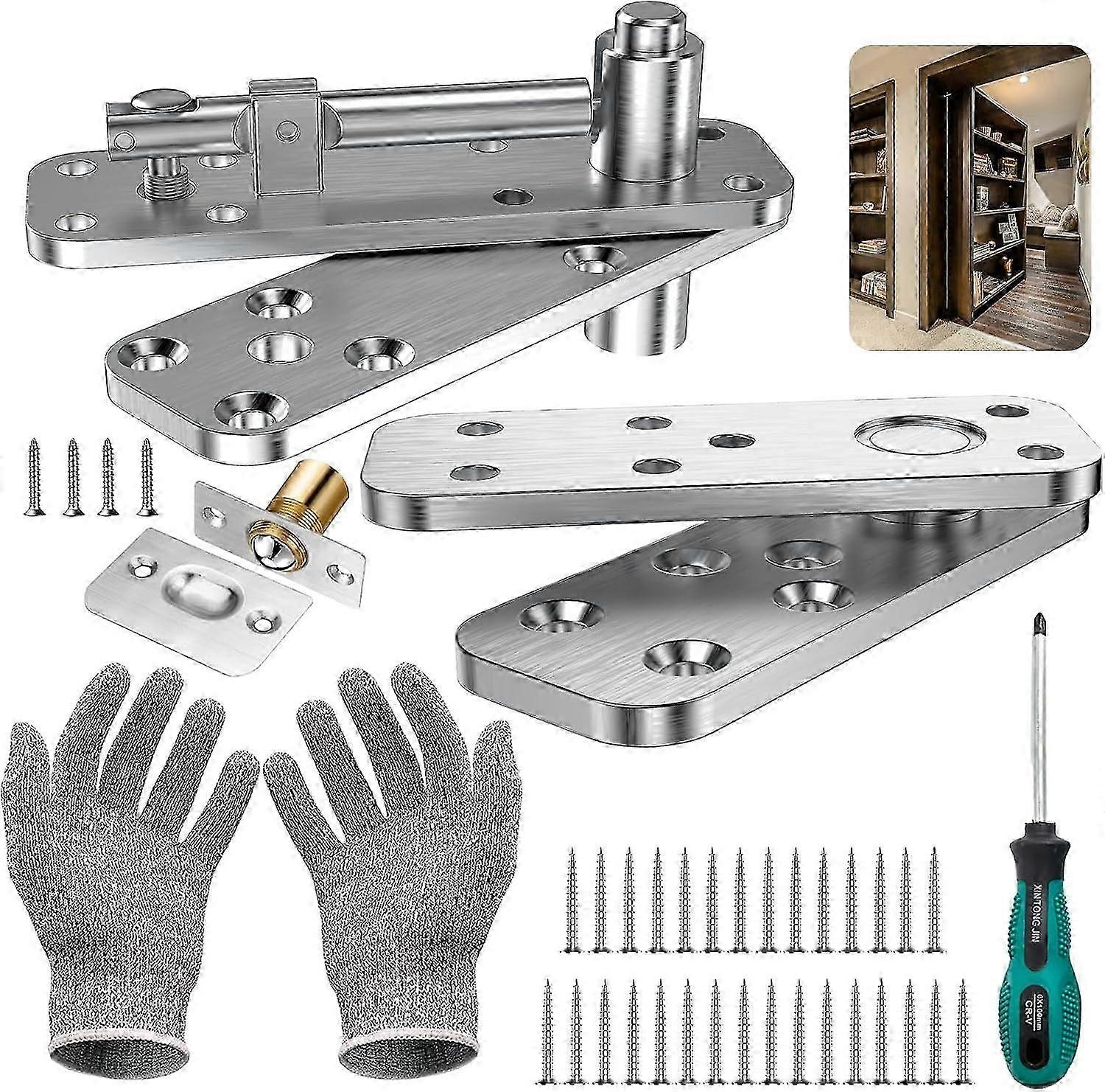 Heavy Duty Hidden Door Hinge, 570LB Load