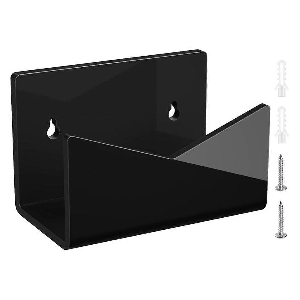 2Sets Acrylic Letter Holder for Storage Use Black Desk Mail Organizer