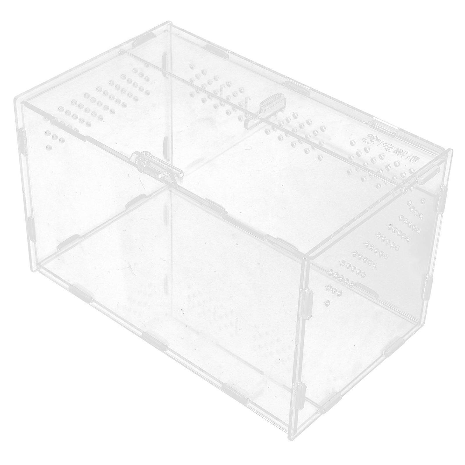Portable Storage 2Pcs Reptile Breeding Box With Ventilation For Reptile Enthusiasts 9.82X5.89X5.89In Rectangular Acclimating