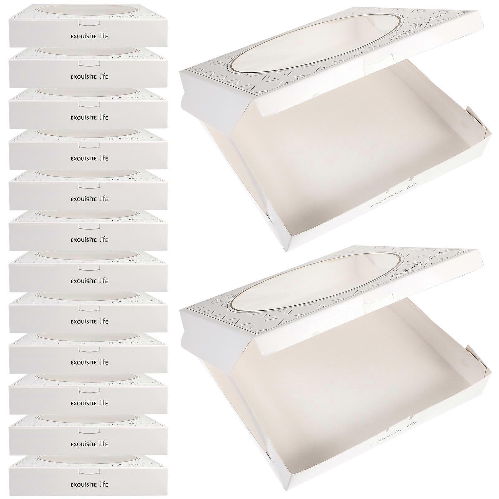Pizza Paper Boxes for Pizza Packaging 20Pcs with Clear View Window