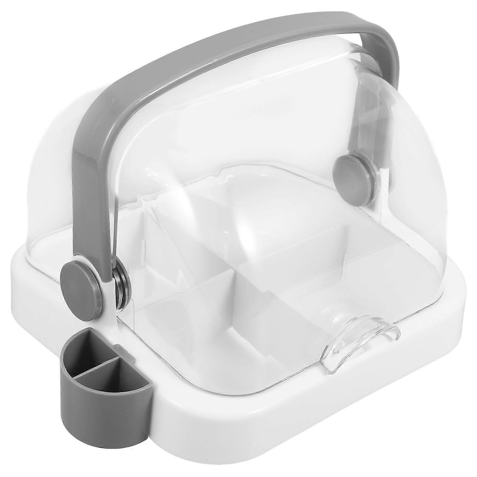 Dessert Display Box Plastic Cake Holder Stand for Serving 2Pcs