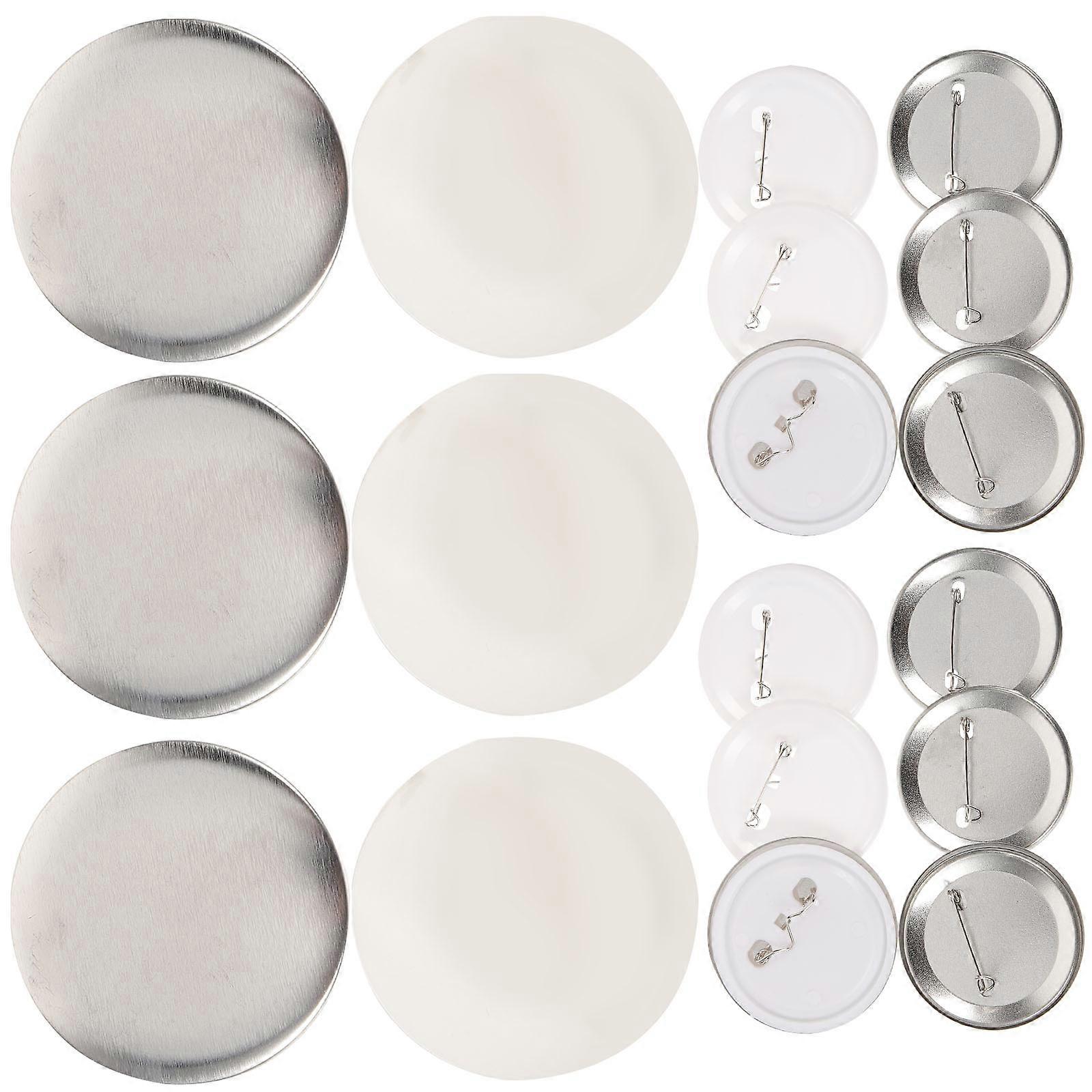 Button Badge Parts Metal Badge Shell for DIY Crafting 1Set