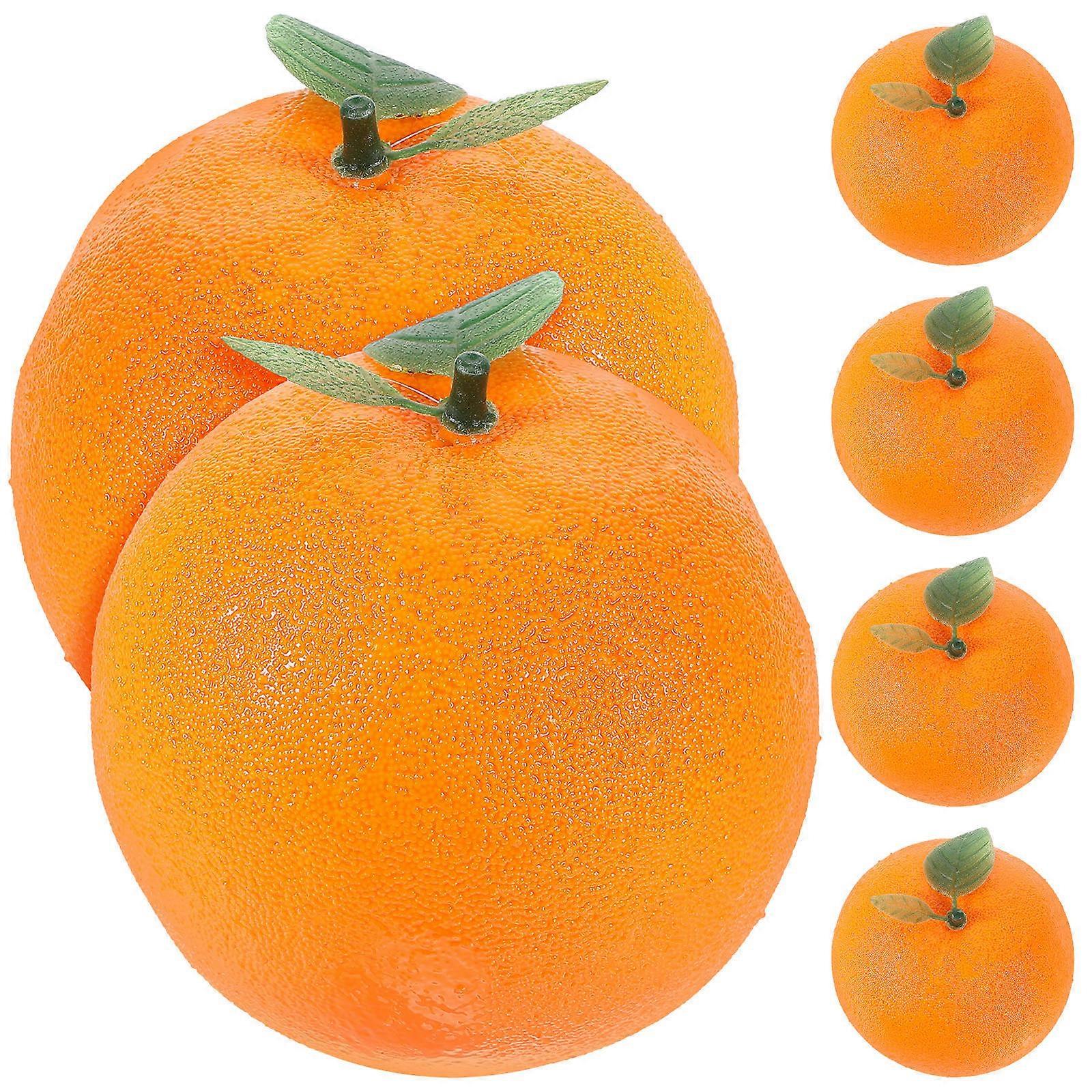 Artificial Oranges Foam Fake Orange Models Decoration 18Pcs for Display