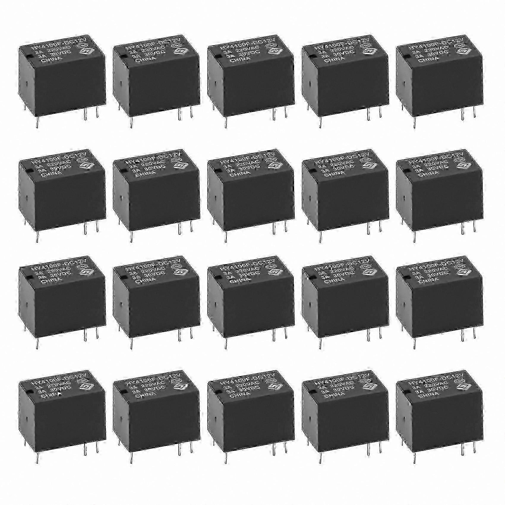 12V DC Mini Electronic Relay - 20 Pack