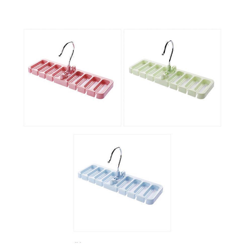 Tie Rack 3Pcs Item Holding Organizer For Home Storage And Closet Organization Rectangular Shape