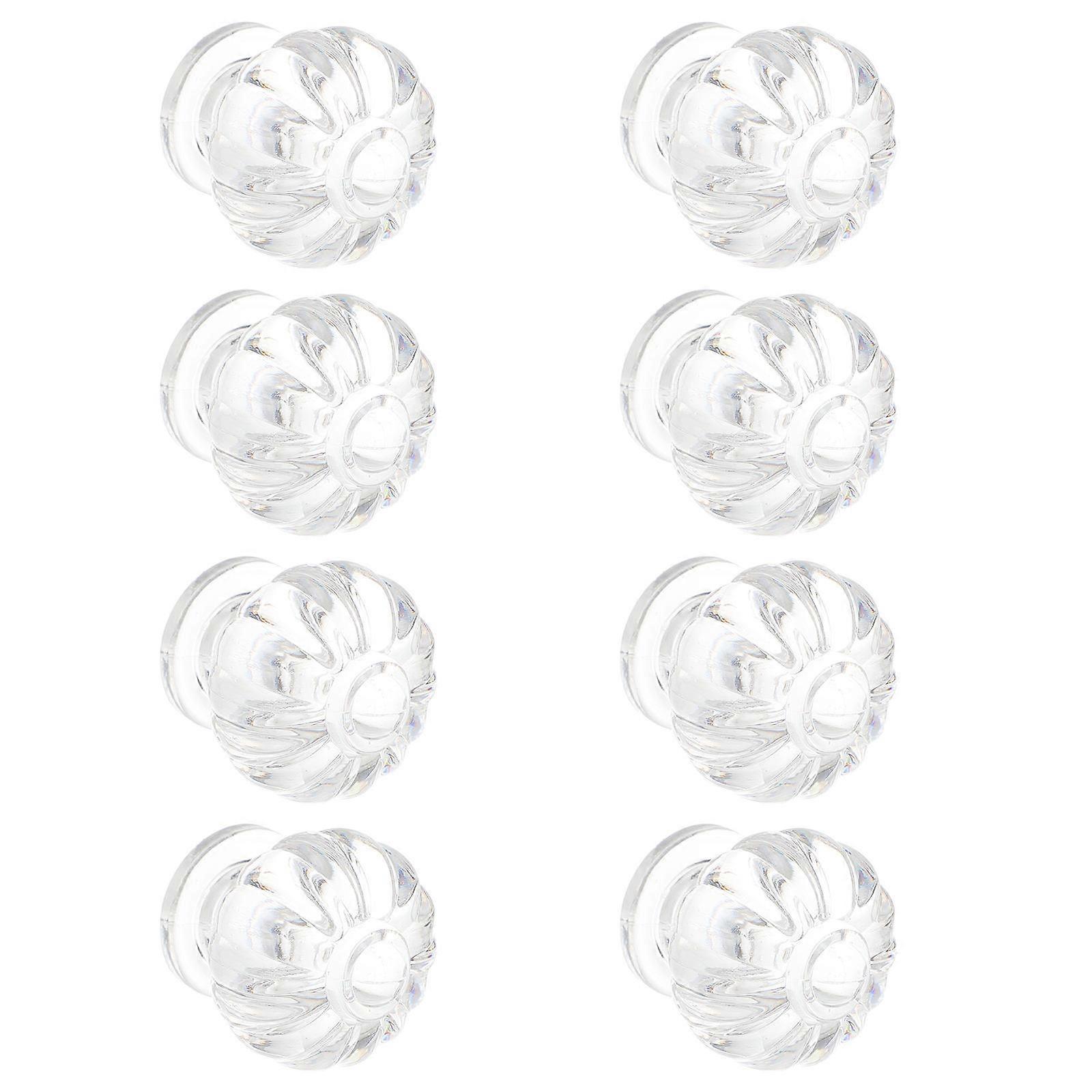 Transparent Acrylic Drawer Knobs for 32Pcs Crown Shaped Pull Handles