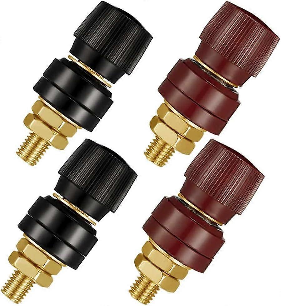 4pcs 555 Pure Brass Binding Post M8,Copper Screw Voltage Regulator