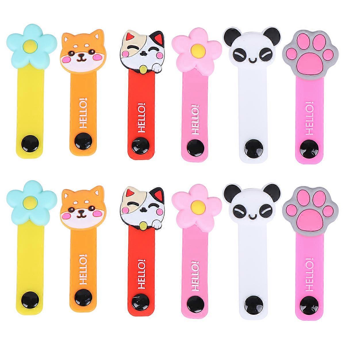 Wire Holder Reusable Earphone Cable Organizer for Desk 24Pcs Kit