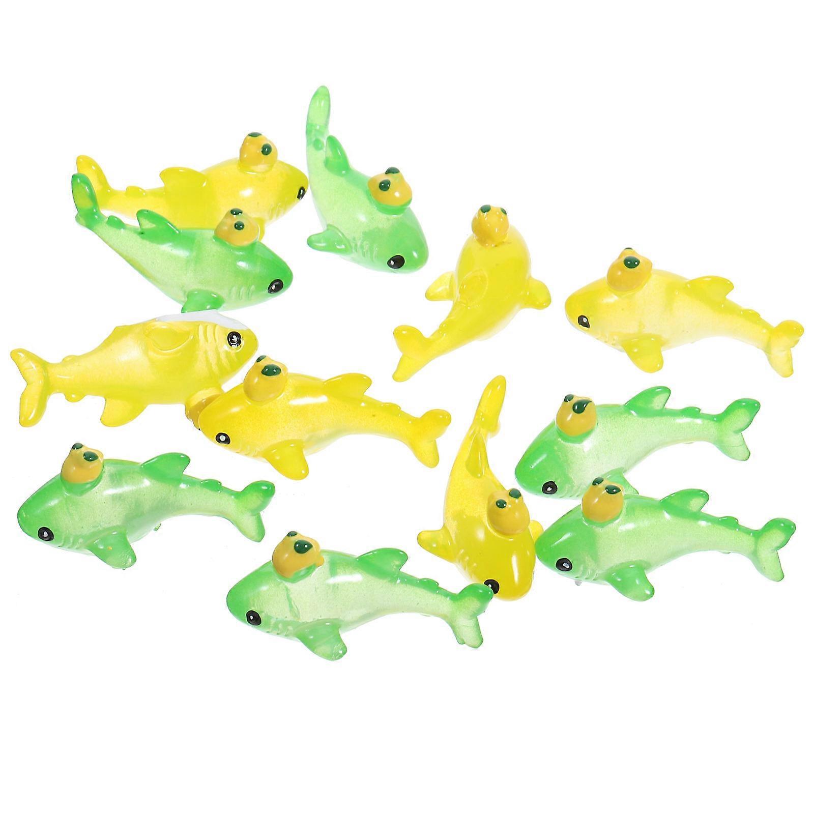 Mini Resin Shark Statue Small Shark Decor for Decor 60Pcs