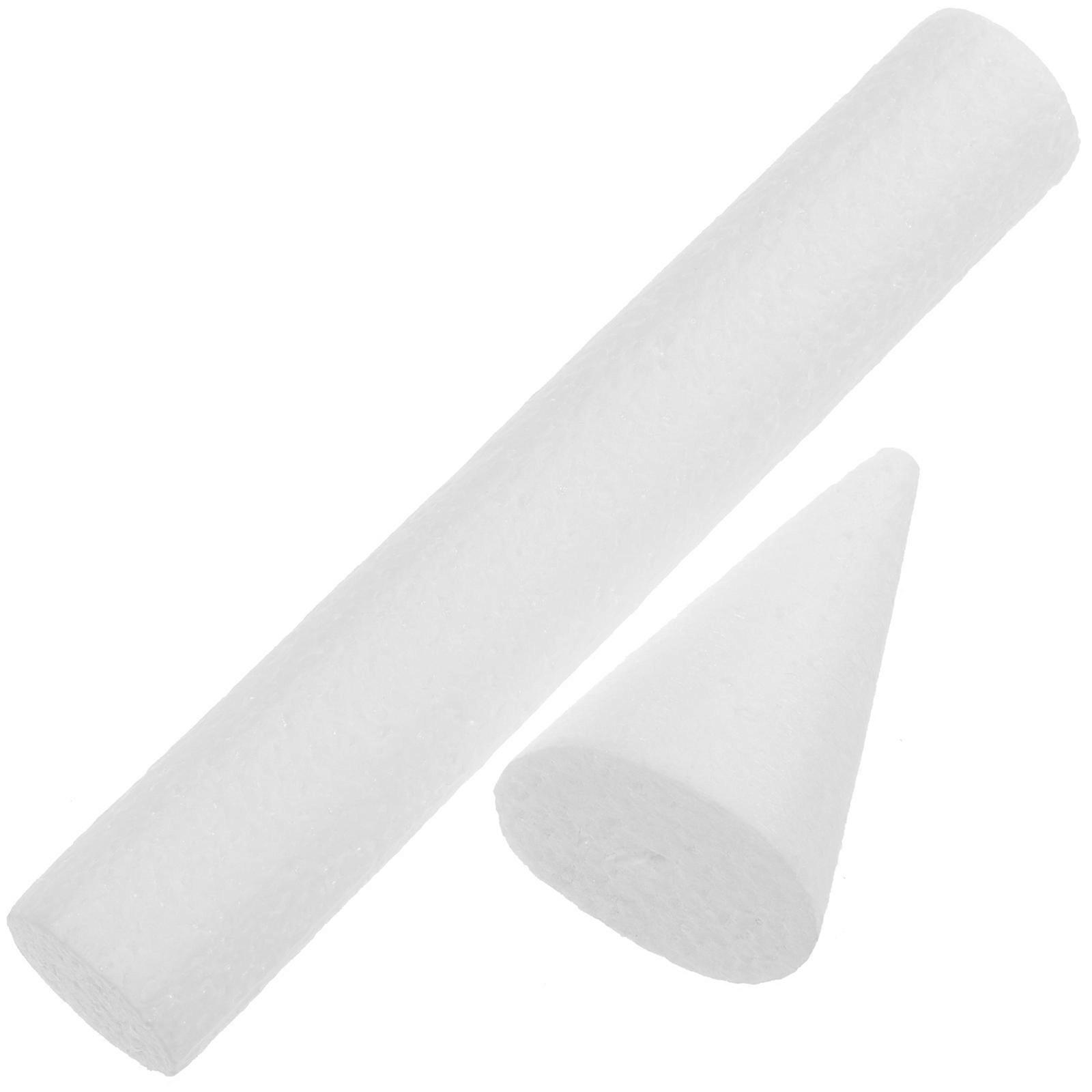 White Cake Dummies Castle Shape for DIY Cake Model 5Pcs Foam Material
