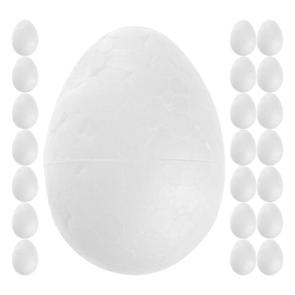 Oval 180 Pcs White Foam Eggs For Holiday Crafting Creative Art Projects For Family And School Activities