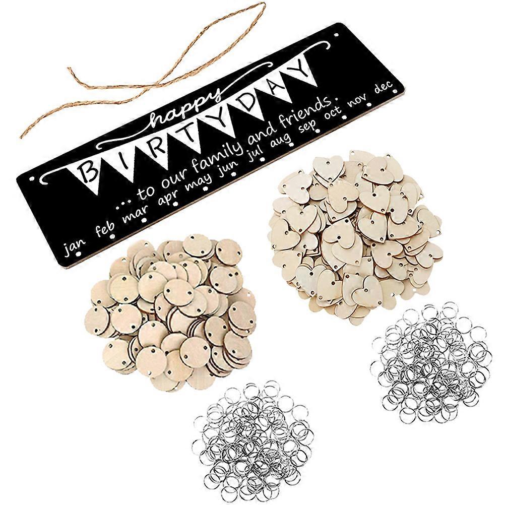 Birthday Calendar Wall Hanging Decor for Birthday Reminder 4Sets