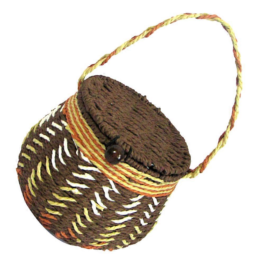 Woven Storage Basket Handwoven Tea Basket for Storage 3Pcs Set