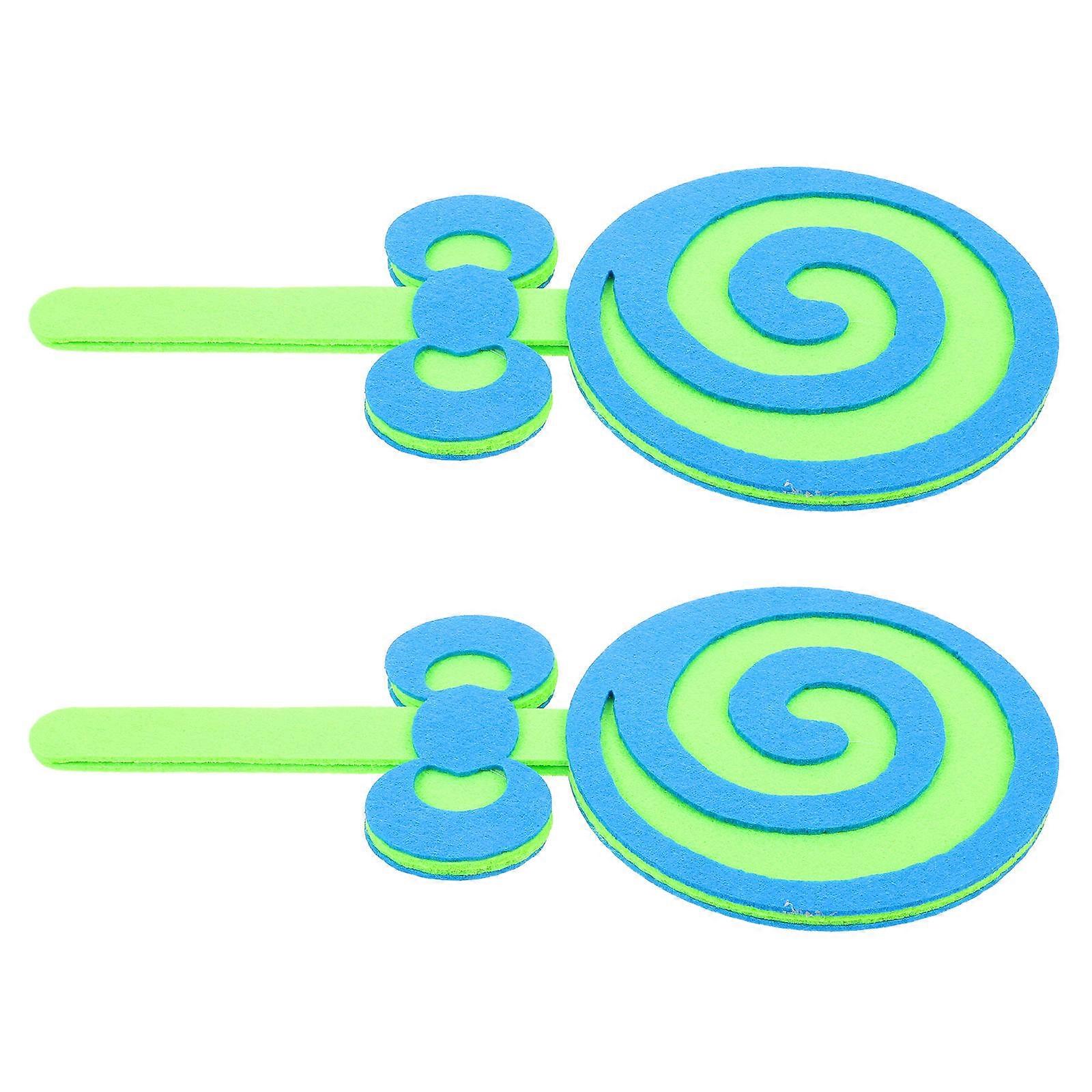 Decorative Fake Lollipop Ornament 2Pcs Round Shape Photo Studio Shoots Props For Photography Material Simulation Lollipop