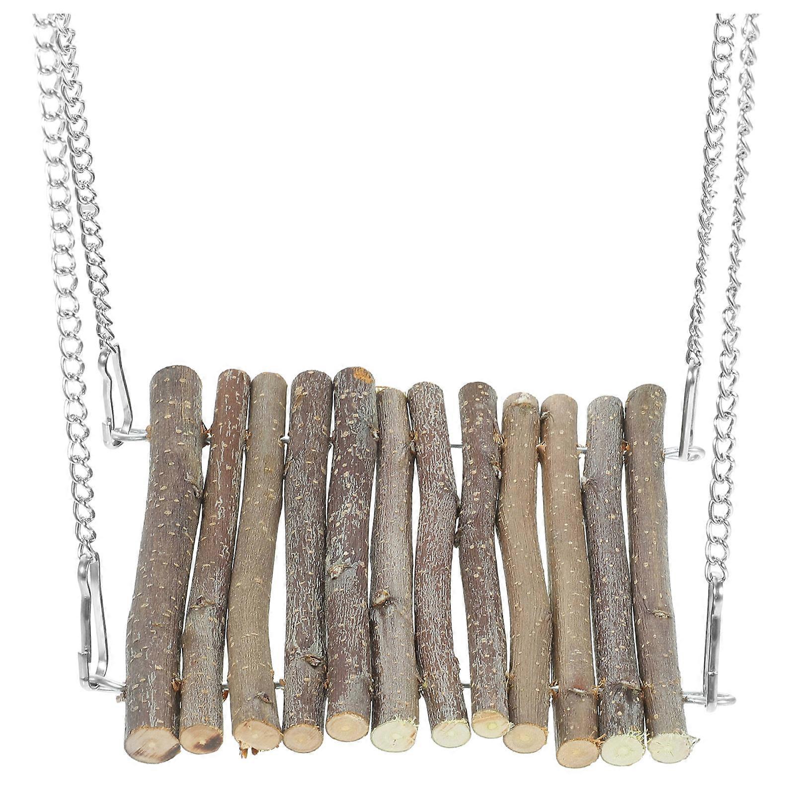 Wood Hammock Hermit Crab Climbing Toy for Reptiles 4Pcs