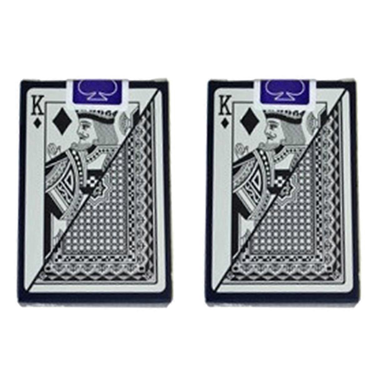 Game Card Playing Cards Plastic Poker Magic Tricks Tool,Black