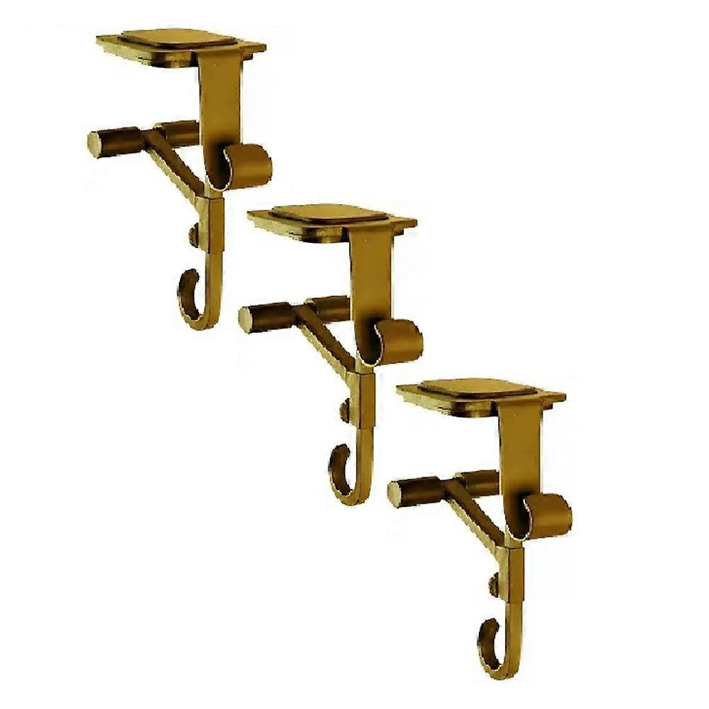 3-Pack Sock Hooks Fireplace Sock and Garland Hooks Door Frame Garland Hooks 2-in-1 Double-Layer Fireplace Hooks