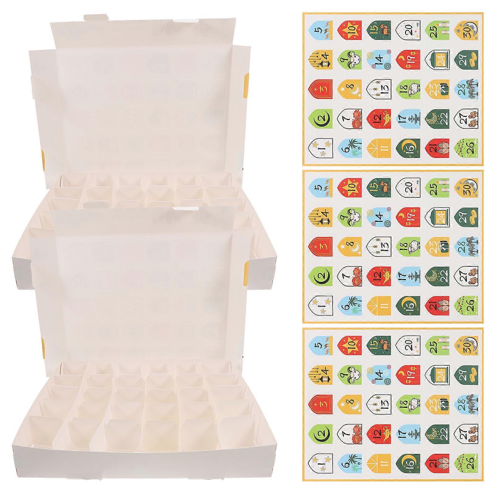 Eid Mubarak Ramadan Calendar Box for Countdown 10Pcs Party Decorations