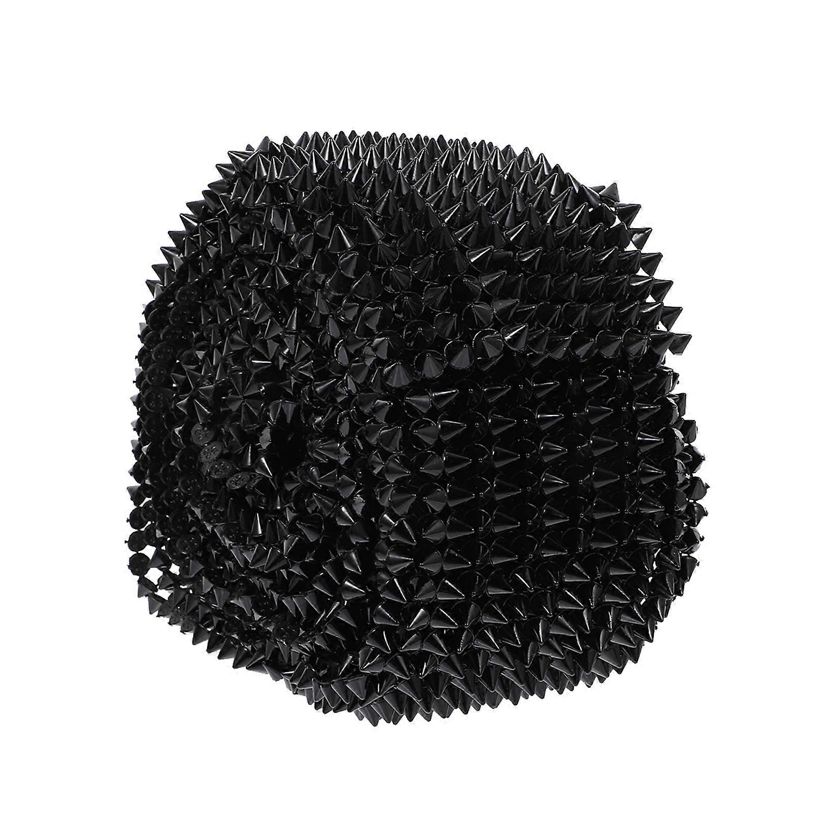 DIY Accessory Black Plastic Row Drill Imitated Rivet Decor for DIY Flexibility