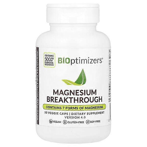 BIOptimizers, Magnesium Breakthrough, 50 Veggie Caps