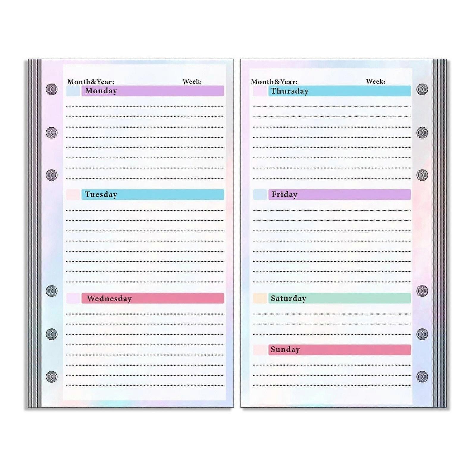 Milue Loose Leaf Refill Paper, Binder Planner Inserts for Budget Planner Notebook