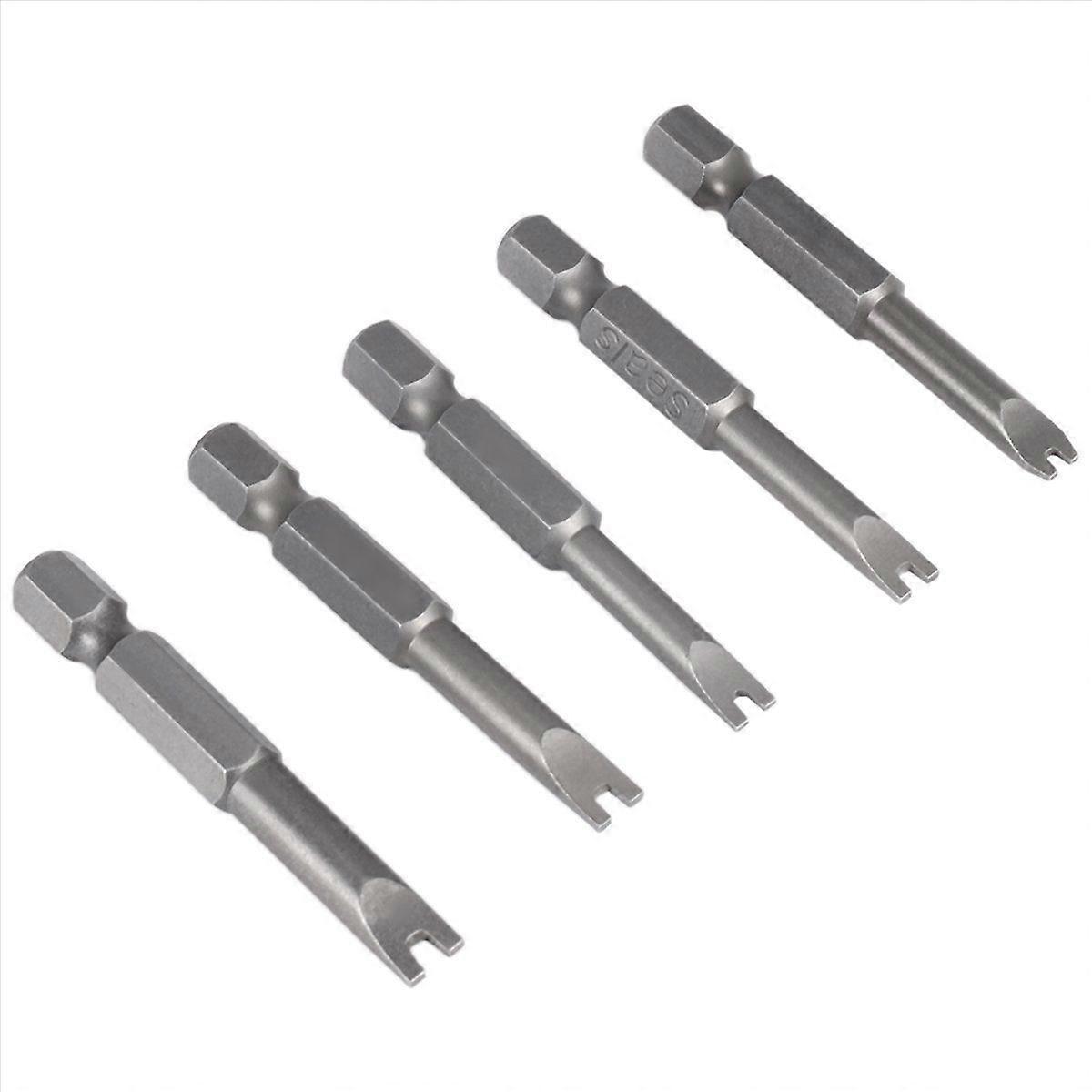5Pcs Set Bit Set Hex Shank Magnetic U Shaped 1/4 Inch Driver Bits