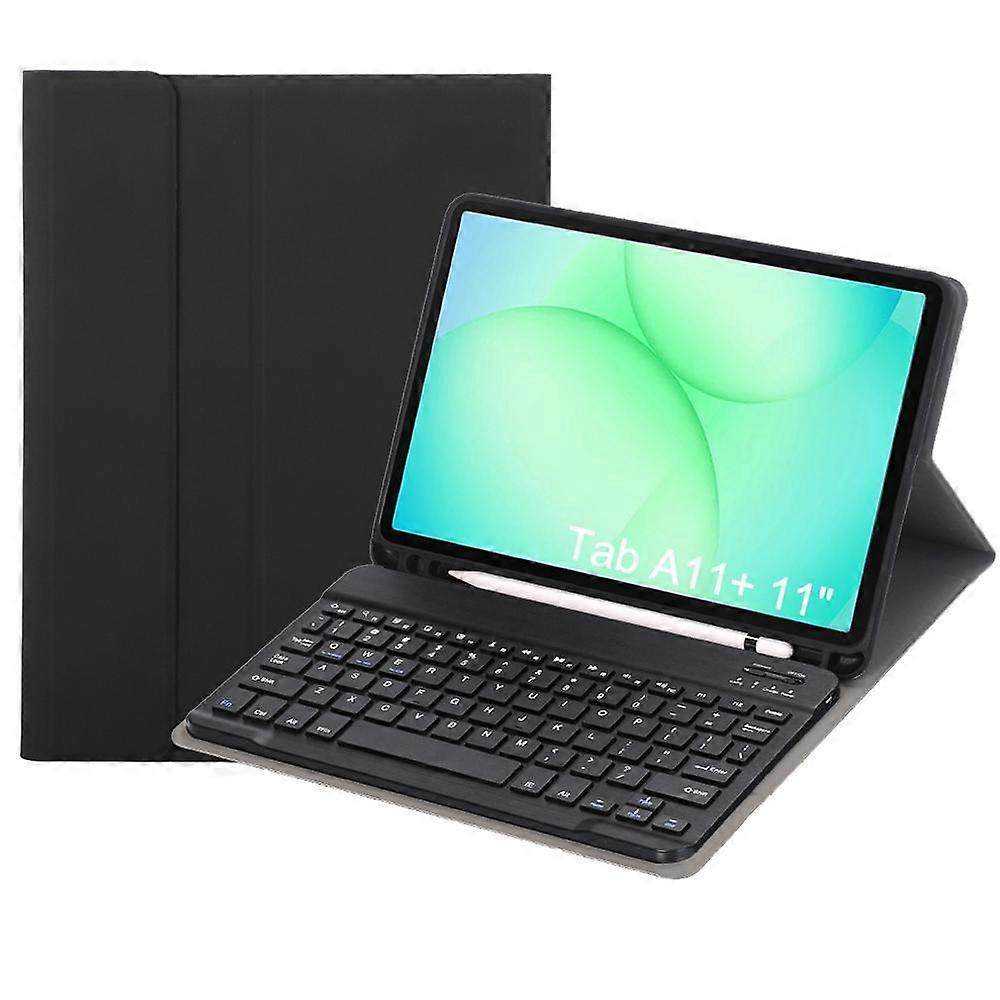 (New) Candy Color TPU Bluetooth Keyboard Leather Tablet Case with Pen Holder For Samsung Galaxy Tab A11+