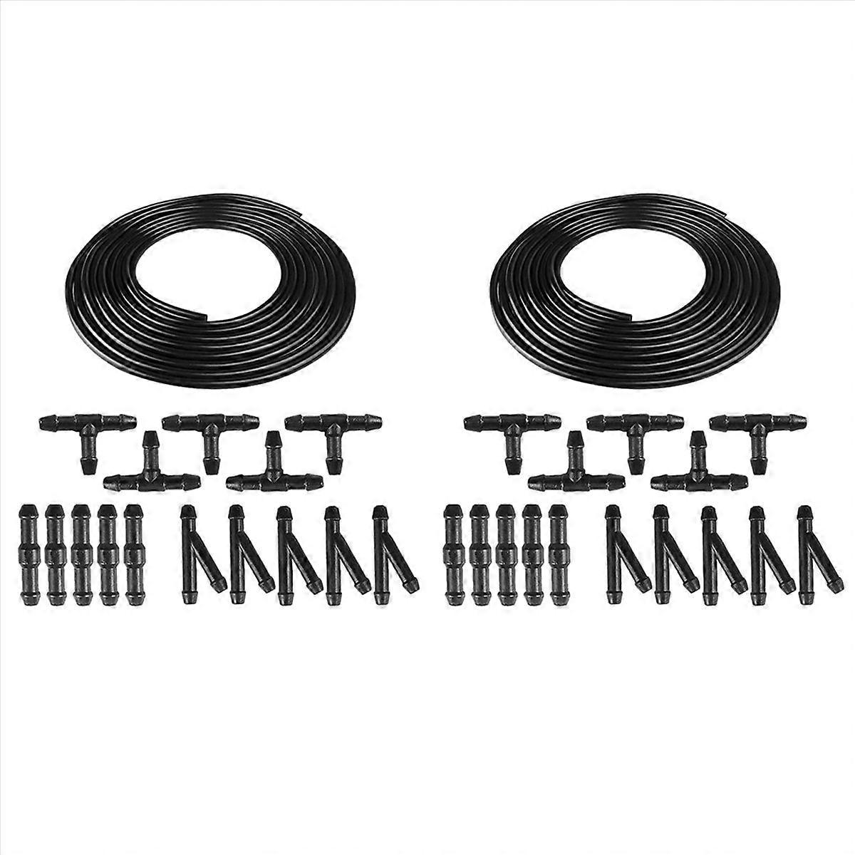 Washer Fluid Hose Kit with Hose Connectors for Most of Car Washer