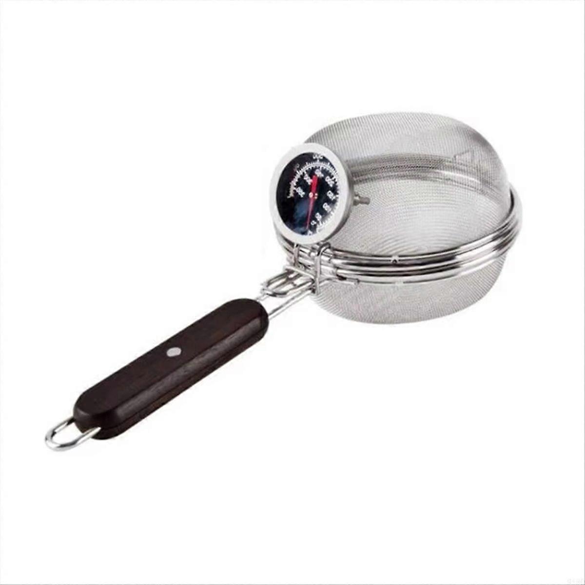 Kaffebrenner i rustfritt stål med termometer, for hjemmebruk