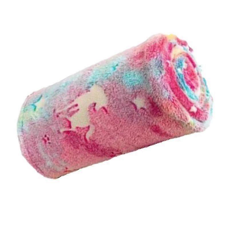 Flannel Blanket Colorful Animal Style Double Sided Luminous Flannel Blanket for Office