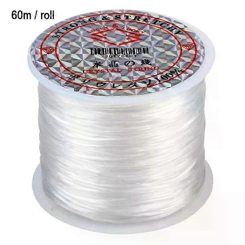 60m/roll Elastic Beading Thread Jewelry Making DIY Beading Cords Wristband Bracelet Necklace Anklet Elastic Thread