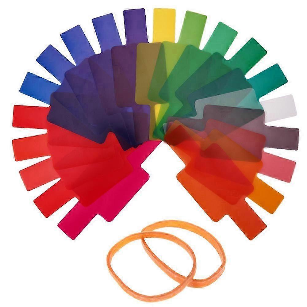 20pcs Flash Speedlite Color Gels Filters for Canon DSLR Camera