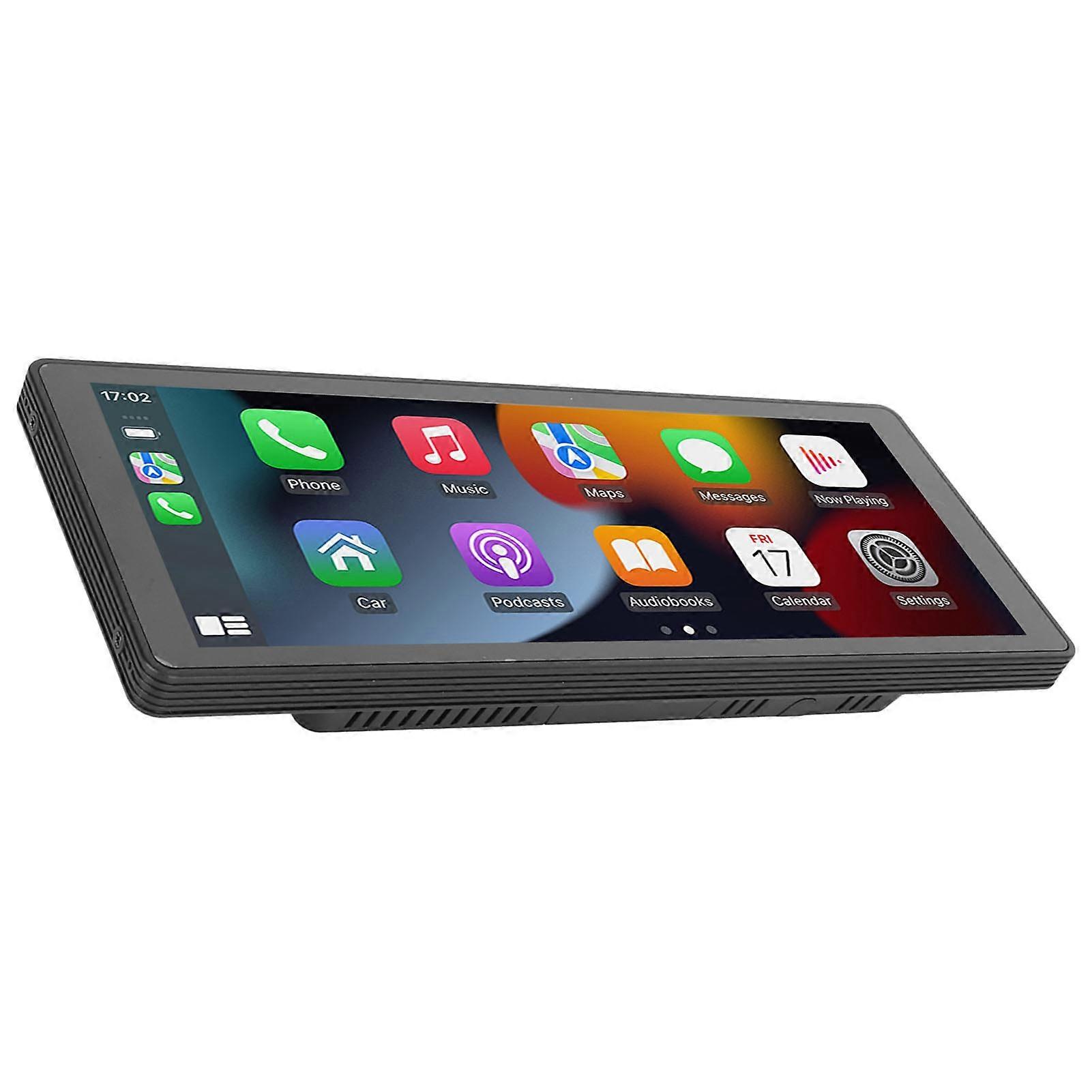 9.3in Portable Wireless Car Stereo Receiver with Backup Camera for Carplay 12‑36V 