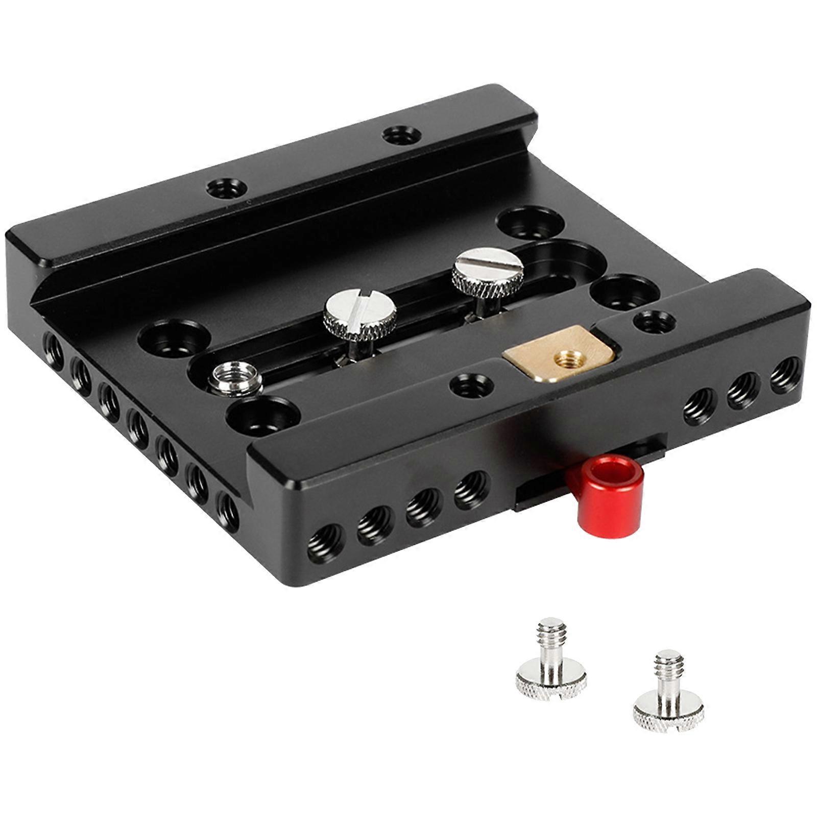 Multiple Port Camera Baseplate with Quick Detach Feature and Enhancing Stability for Heavy Duty Filming Equipment Multicolor