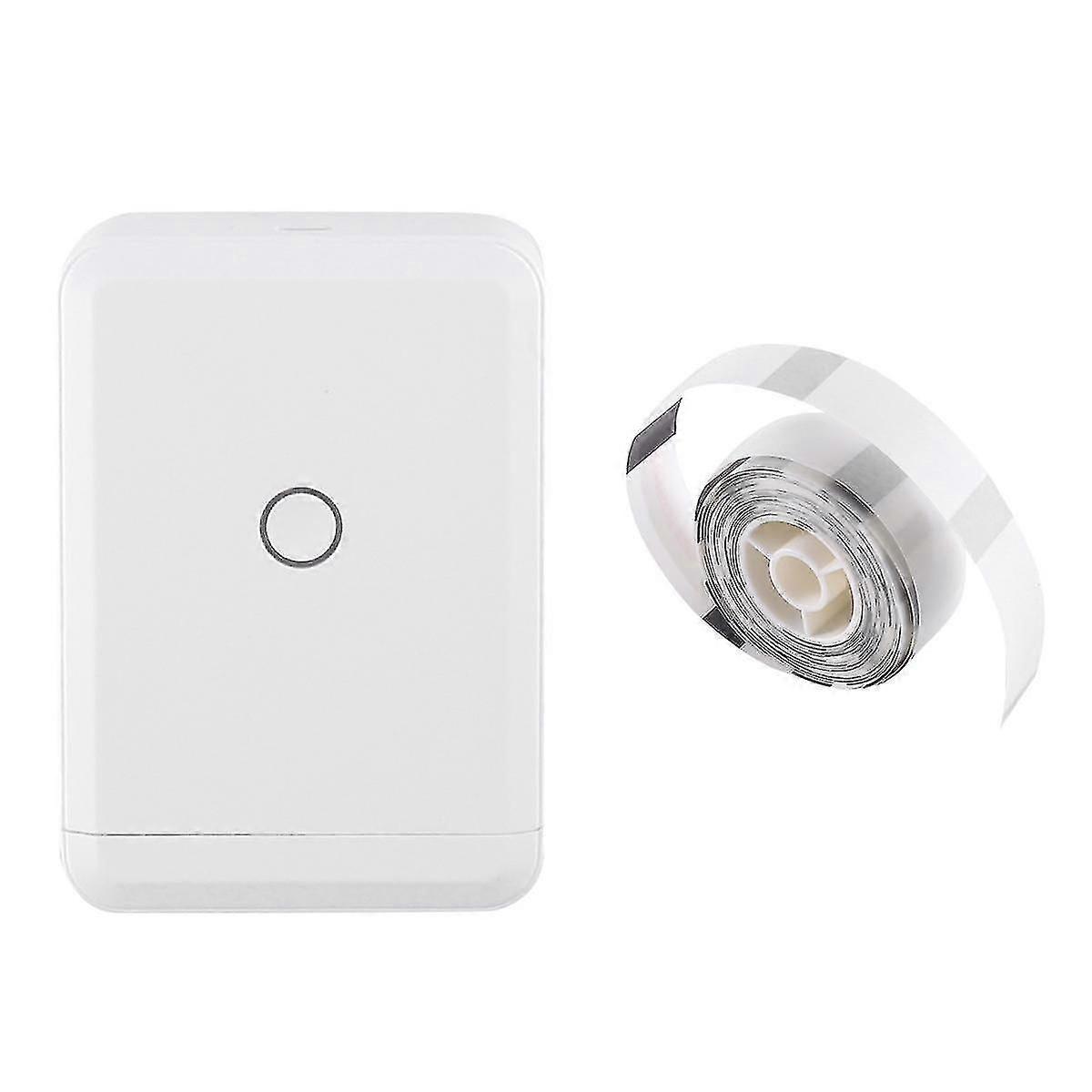 D110 Label Maker with Clear Labels, Small Thermal Sticker Printer, Portable Bluetooth