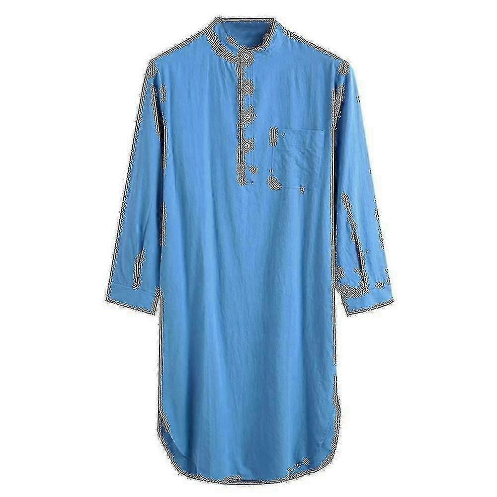 Camisón de algodón para hombre - Ropa de dormir suave para noches cómodas