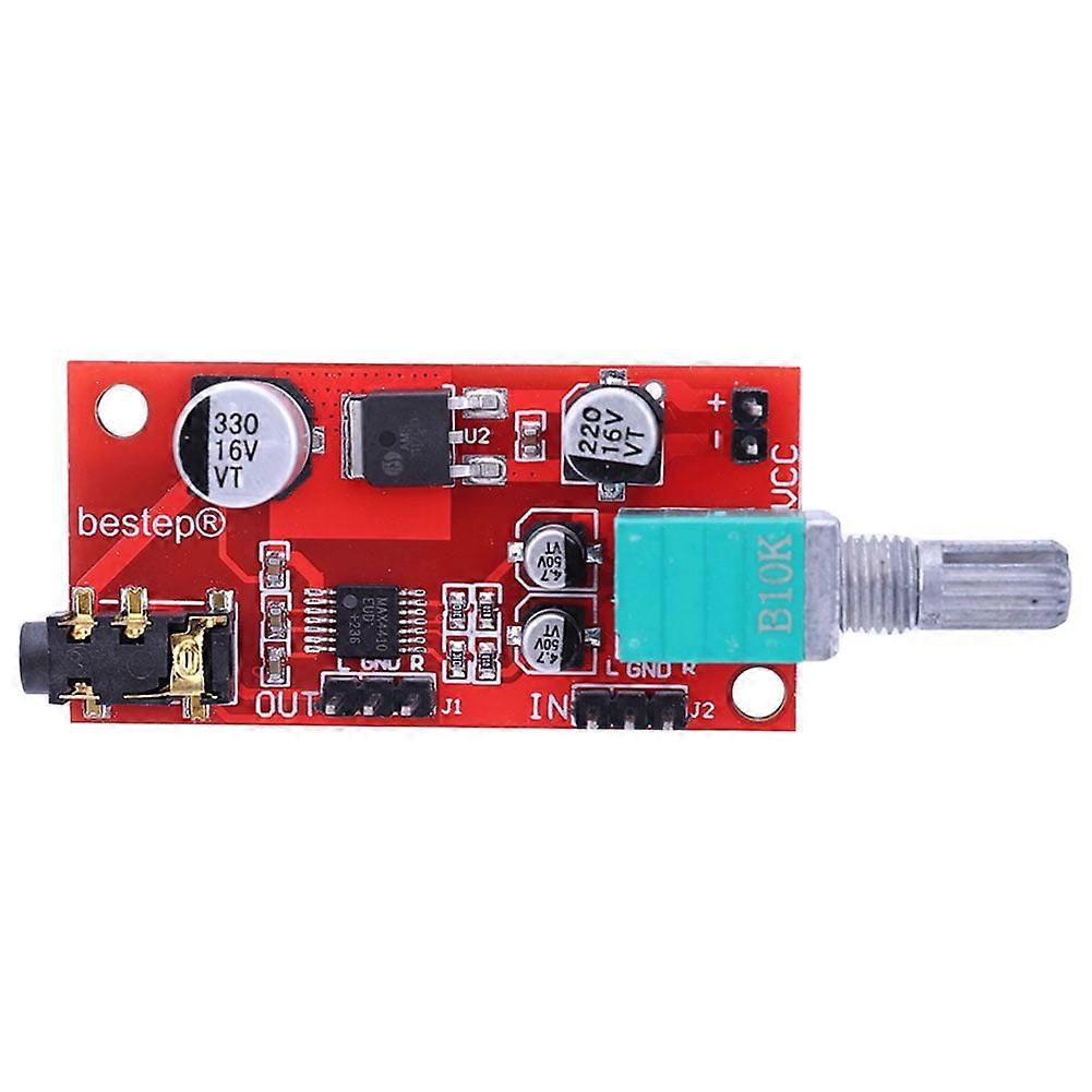 jixopn MAX4410 Headphone Amplifier Board DC 3-12V Mini Amp Pre-Amplifier Board Low Power Miniature Earphone Amplifier Module Power Preamplifier