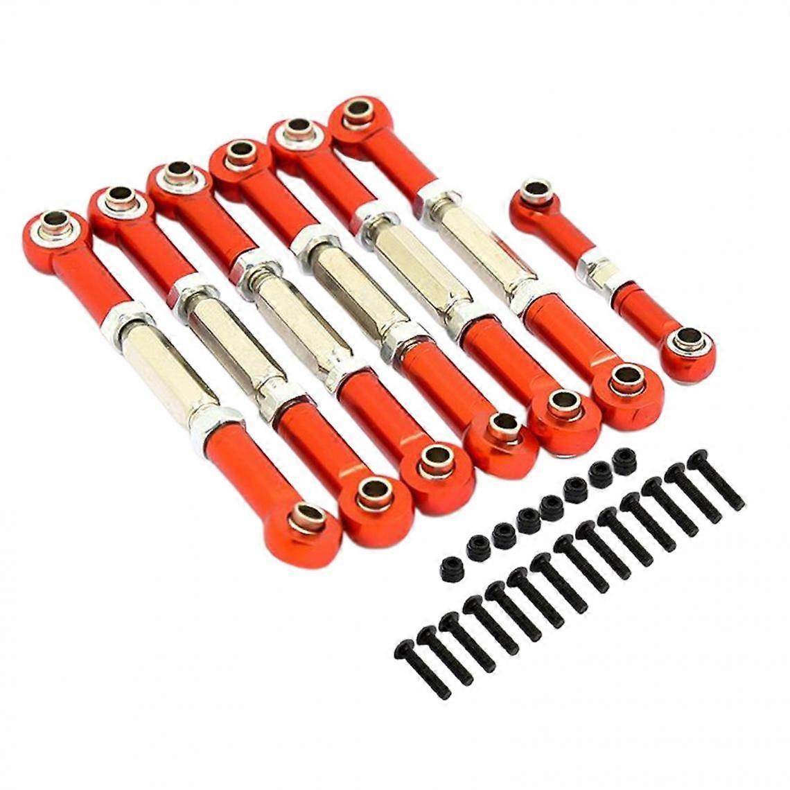 Complete Set of Tie Rod Tensioners for RC 1/10 Slash 2WD Short Course Red
