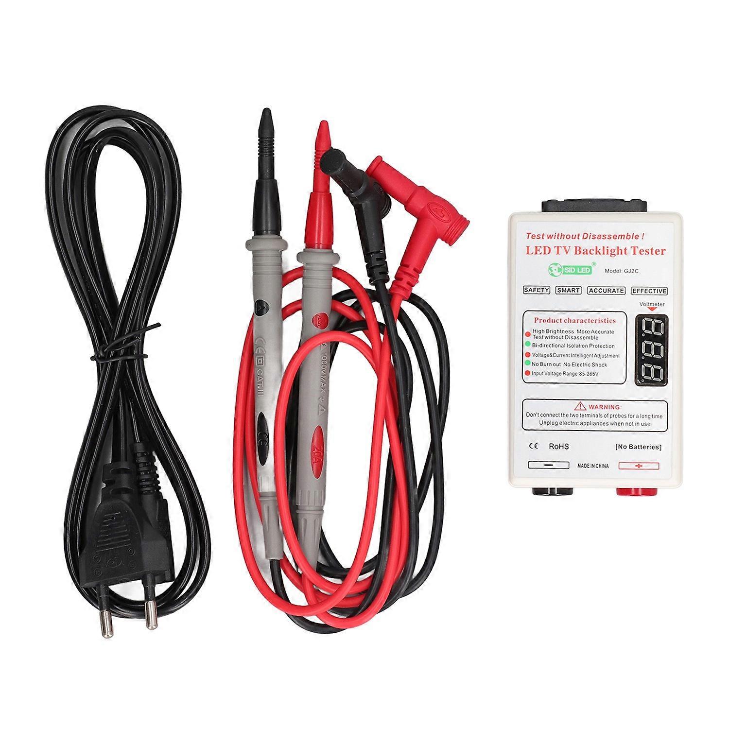 TV Display Backlight Tester LED Light Strip Lamp Beads Brightness Detector 0‑320VDC Output EU Plug 8