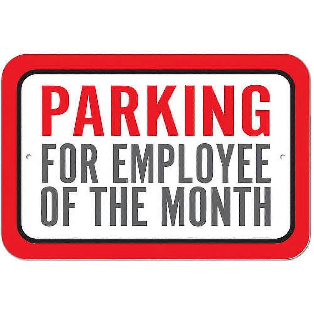 Parkering for månedens ansatt-skilt