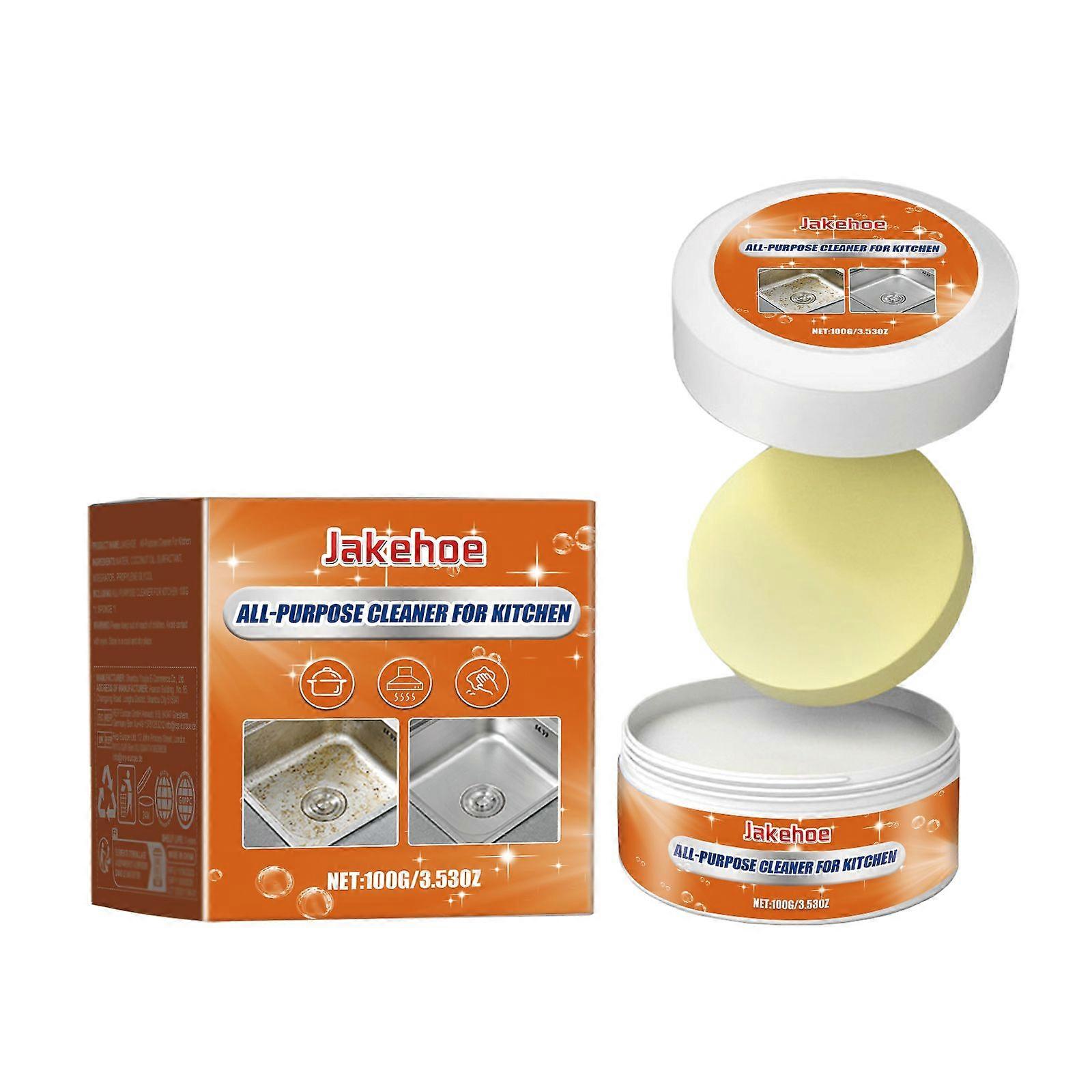 Jakehoe Kitchen Multi-Functional Cleaning Paste For Stove, Range Hood And Pot Bottom, Multi-Functional Cleaning Paste For Grease Stains